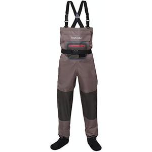 Kylebooker Breathable Fishing Stockingfoot Chest Wader (L, Brown)