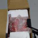 OVENTE Electric Mini Waffle Maker, 550W Fast Heating Element with Overheat Protection, 4-Inch Non-Stick Plates and Cooking Surface, Perfect for Breakfast, Hash Browns, Keto Chaffles, Red WM215R