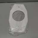 Westbrass One-Hole Remodel Plate for Moen and Delta, Powder Coat White, D502-50