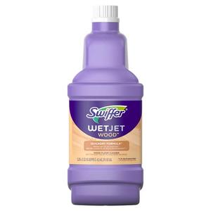 Swiffer Wetjet Wood Floor Cleaner Solution Refill, 42.2 Oz - 2 Pack Swiffer Wetjet Wood Floor Cleaner Solution Refill, 42.2 Oz - 2 Pack