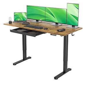 Claiks Standing Desk with Drawers, 48 Inch Stand Up Electric Adjustable Height Sit Stand Desk