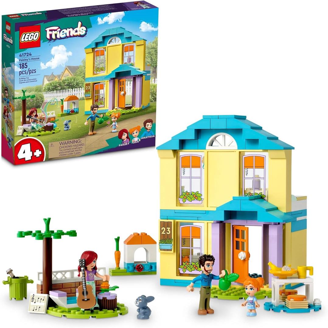 LEGO Friends Paisleys House 41724, Doll House Toy for Girls and Boys 4 Plus Years Old, Playset with Accessories Including Bunny Figure, Birthday Gift
