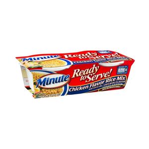 Minute Ready to Serve Chicken Flavor Rice Mix 2 - 4.4 oz cups (Pack of 8) (EXP 10/31/26)