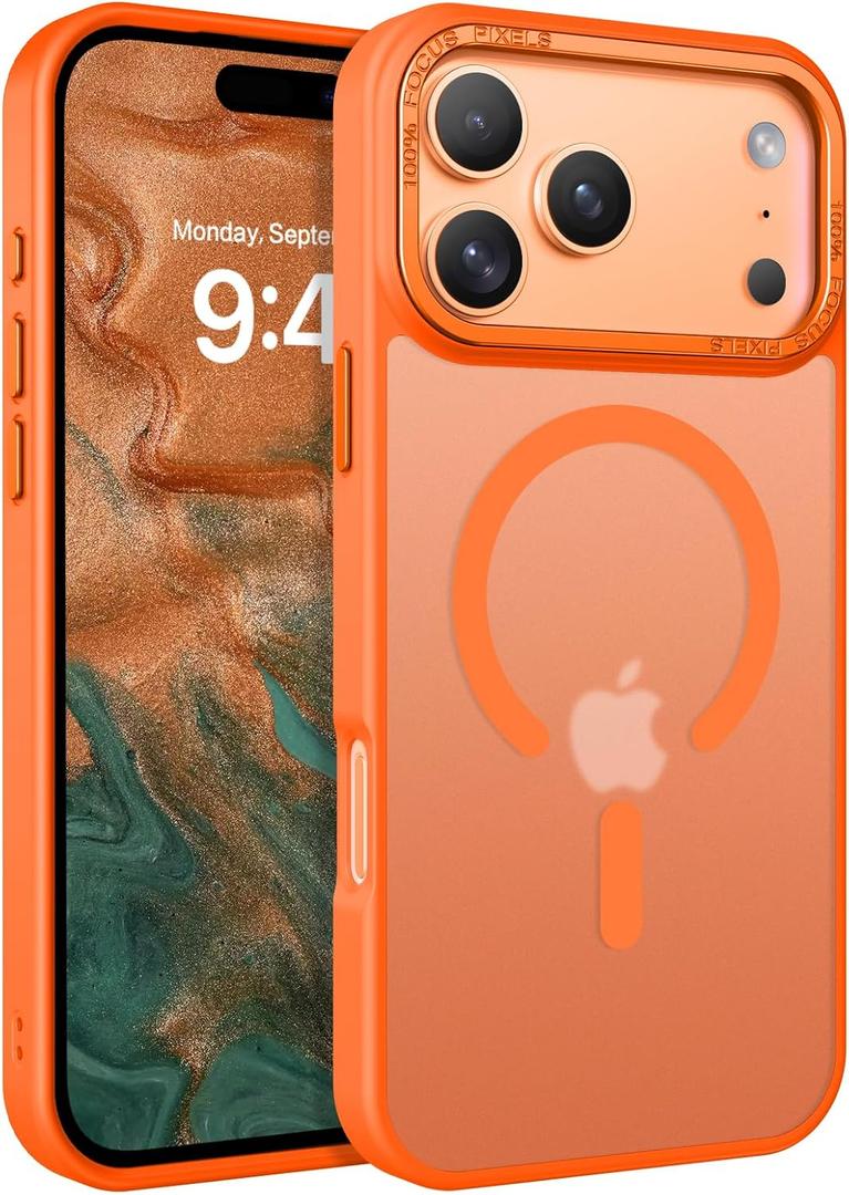 YINLAI Case for iPhone 17 Pro 6.3-inch, Orange