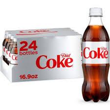 Diet Coke Diet Soda, 16.9 fl oz Bottles, 24 pcs - Cola Soft Drinks BBD: 02-03-25
