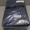 Bedsure Cotton Duvet Cover Set - 100% Cotton Waffle Weave Navy Duvet Cover California King, GentleSoft and Breathable Cal King Bedding Set for All Season, 3 Pieces, 104"x98"