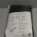 Black Blackout Curtains 90 Inch Length 2 Panels Set, Black Out Curtains for Bedroom 90 Inch Long, Rod Pocket Energy Saving Room Darkening Drapes for Living Room Window(W52 x L90)