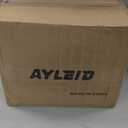 Ayleid Retractable Garden Hose Reel,1/2 in x 100 ft Wall Mounted Hose Reel, with 9- Function Sprayer Nozzle, Any Length Lock/Slow Return System/Wall Mounted/180Swivel Bracket (Gray)
