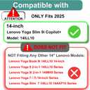 KEANBOLL 2-Pack Blocking Blue Light Screen Protector for 2025 New Lenovo Yoga Slim 9i Copilot+ (14ILL10) Laptop, Anti Blue Light & Glare and Anti Fingerprint (Matte) Shield