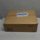 Masupu Nightstand, Mid-Century Modern Bedside Table with 2 Storage Drawer, Small Gold Frame Side End Table for Bedroom, Living Room, White