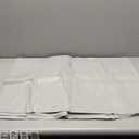 NLMUVW Vinyl Tablecloth with Flannel Backing for Rectangle Table, PVC Table Cloth Waterproof Wipe Clean Table Cover for Dining Party Camping Outdoor, Light Grey, 60 X 84 Inch