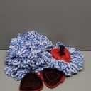 Mop Replace Heads Compatible for OCeda 2-Tank System,7 Pack Spin Mop Refill Replacement with 2 Scrub Brush and Base, Reusable Mop Head Deep Cleaning to Tough Stains