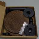 2 Pack Round Floating Wood Corner Shelves, Wall Mounted Display Rack 5.9 inches Diameter Indoor Circle Wall Mounted Shelves for Candles, Planter, Pots, Ornaments