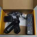 4K@144Hz KVM Switch 2 Monitors 2 Computers 8K@60Hz, MLEEDA HDMI and Displayport Dual Monitor KVM Switch with 4 USB 3.0 Port for Keyboard Mouse Printer, with Wired Remote, Power Adapter and USB Cables