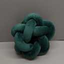 Wadser Knot Plush Throw Pillow Kids Handmade Knotted Star Pillow Soft Sofa Lumbar Cushion Stuffed Cushion Home Office Children Room Decor, Emerald Green (12.59 inches)