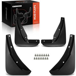 A-Premium Mud Flaps Compatible with Dodge Challenger 2015-2022 Coupe, No Drilling Required Mud Guards with Hardware Accessories, Set of 4 Front and Rear