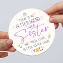 5 x Sister Ornament 2025, Appreciation Gifts for Sisters Bestie Sibling Soulsister, Thoughtful Sister Gifts from Sis Brother, Sisterhood Birthday Decor, Ceramic Ornaments for Christmas Tree