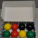 70mm Bocce Ball Set with 8 Bocce Balls, 2 Pallinos for Kids Outdoor Lawn, Backyard & Beach Games - Family-Friendly Wooden Bocce Ball Game Set for Kids, Teens, Beginners (2-8 Players)