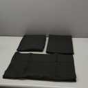 Amazon Basics Lightweight Super Soft Easy Care Wrinkle Free Microfiber 3 Piece Bed Sheet Set with 14-Inch Deep Pockets, Twin, Black, Solid, Kids, Men & Women Bedding