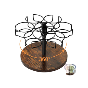 Stanley  Cup Organizer, Rotating Stanley Cup Holder, Water Bottle Organizer for Stanley Owala  Cup Tumbler Organizer Easy to Install