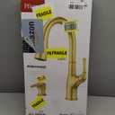 Pfister Alderwood Kitchen Faucet with Pull Down Sprayer and Soap Dispenser, Single Handle, NSF Certified, Brushed Gold Finish, F5297AWBG