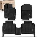 YHTAUTO Floor Mats Compatible with Mercedes-Benz GLE-Class-GLE350/GLE450 2020-2026, GLE580/GLE43 AMG/GLE63 AMG 2020-2024, All Weather TPE Car Mats, Custom Fit Black Full Set Floor Liner, Set of 3