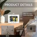 Dad Son Picture Frame 4x6, Father and Son Wooden Picture Frame, Christmas Fathers Day Birthday Gifts for Father from Son, Boy Dad We Love You Decorative Photo Frames for Table Desk Decor