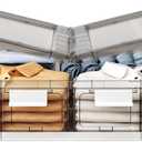 Kitstorack Clear Plastic Under Bed Storage Containers Bins with Lids and 8 Pre-installed Wheels,37.8 Qt, Rolling Foldable Flat Under Bed Organizer Boxes for Clothes Shoes Clothing Bedroom (Standard - 1 PACK)