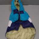 FUAMEY Puppy Puffer Jacket, Warm Padded Pet Snow Vest, Cute Windproof Dog Clothes, Waterproof Outdoor Lightweight Dog Hoodie, Chihuahua Poodles Yorkshire Pet Apparel, M/16 (Blue)