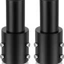 2 Pcs 3 Inch Light Pole Tenon Adapter 2 3/8 Inch Round Tenon Slip Fitter Adapter Outdoor Vertical Mount Bracket for LED Parking Lot Street Lights Shoebox Lighting