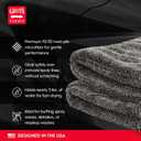 Griot's Garage PFM Ultrafast Edgeless Towels for Car Cleaning and Detailing, Hyper-Absorbent, Scratch-Free, Compact, 16” x 16”, Set of 2, 55539