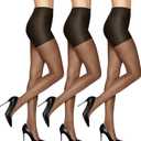 L'eggs Women's Sheer Energy 2 Pair Control Top Sheer Toe Panty Hose