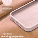 Liquid Silicone Case for iPhone 16 with Magnetic Ring Stand, [Upgraded Camera Lens Protection] [Mil-Grade Drop Shockproof] Anti-Scratch Microfiber Lining Silicone Case(Pink)