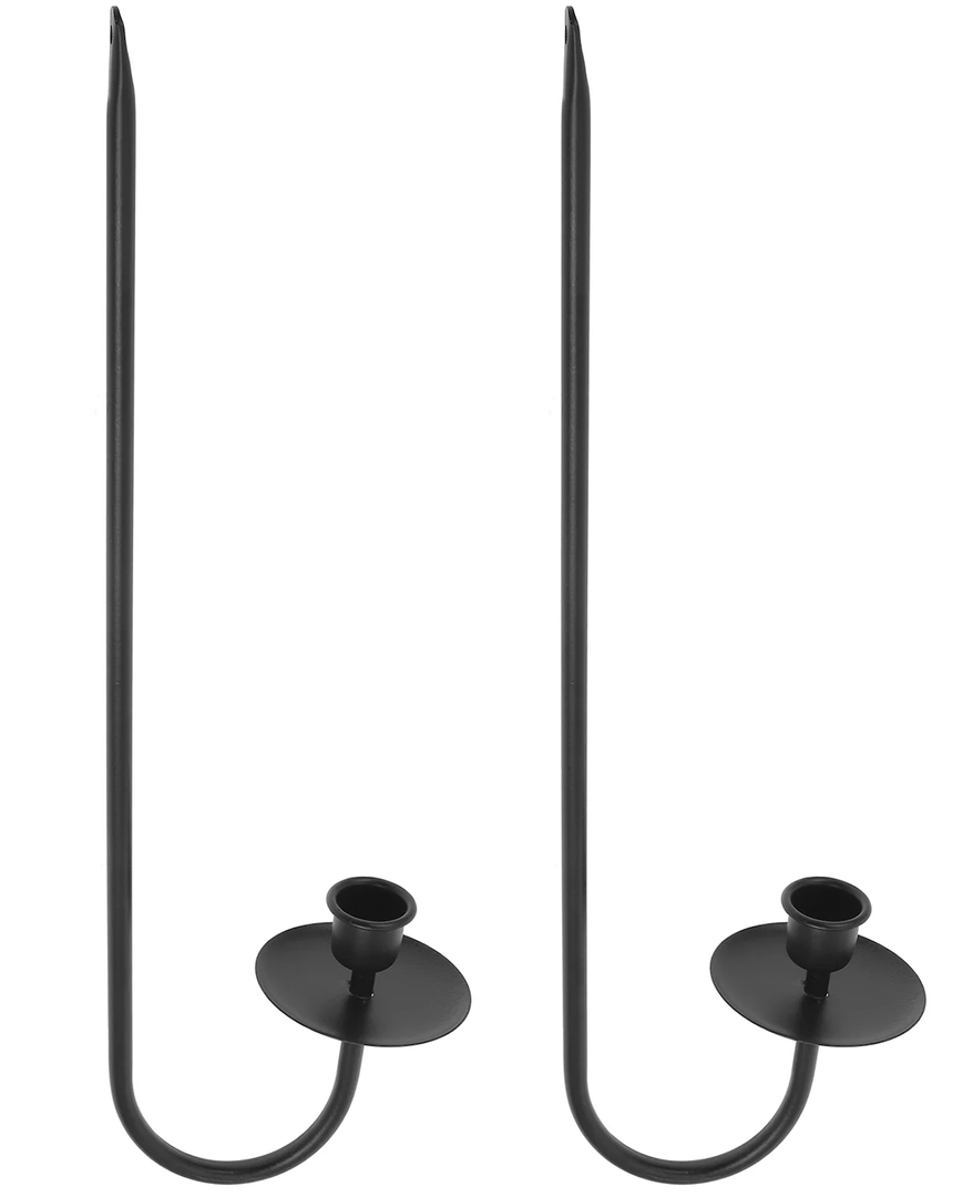 Metal Wall Candle Sconce Holder Set of 2 Wall Mount Candle 16.5 in