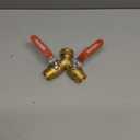 Hose Splitter 2 Way Heavy Duty Brass Garden Hose Splitter with 304 Stainless Steel Long Handle Outdoor Full Flow Hose Splitter Connector,Y Valve 3/4 Inch GHT Thread