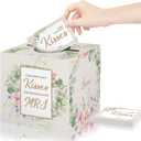 Azbuk Bride Shower Game, Guess How Many Kisses Game with Box and 50 Guessing Cards, Guessing Game for Bridal Shower, Special Wedding Shower Ideas, Guess How Many Kisses for the Soon to Be Mrs