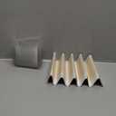 UPTTHOW Clear Plastic Dome Lip Balm Money Holder Craft Waterproof Rectangle Chapstick Money Cash Pounches Gift with Adhesive Back Card Making-100Packs