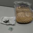 Honeydak Boho Decor Hanging Wall Baskets for Kitchen 3 Pack Teardrop Baskets with Hooks Storage Fruit Onion Vegetable Potato for Home 3 Sizes(Linen, Hemp Rope)