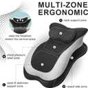 Memory Foam Wedge Pillow, Ergonomic Reading Pillow for Bed, Waist and Neck Support, Quick Rebound & Plush Comfort, Standard