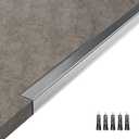 Metal Wall Corner Protector, Aluminum Corner Guards, Dcor for Edge of Door Window Table Furniture Cabinets Fireplaces Tile Trim Edging, Size 35.5" L x 0.75" W (5 Pack, Grey) (Frosted Gray)