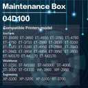 04D100 EP-04D1 EWMB2 Ink Maintenance Box (1 Pack) Replacement for ET-15000 ET-3750 ET-3760 WF-2860 ET-4760 ET-3850 ET-4850 XP-5100 ET-3710 ET-5150 ET-3830 ET-M1000 ST-3000 ET-M2170 Printers