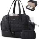 LOVEVOOK Large Travel Duffle Bag,Weekender Bags For Women with Shoe Compartment,Puffer Carry On Bags For Airplanes,Hospital Bag for Labor and Delivery,Overnight Bag With Toiletry Bag,Gym Tote Bag
