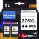 PG-275 Black Ink Cartridge Replacement for Canon 275 Black Ink Cannon 275 Ink PG-275XL 275XL Ink Cartridges for Canon Printers Pixma TS3722 TS3522 TS3500 TS3700 TR4720 TR4700 TR4722 Printer Ink 275