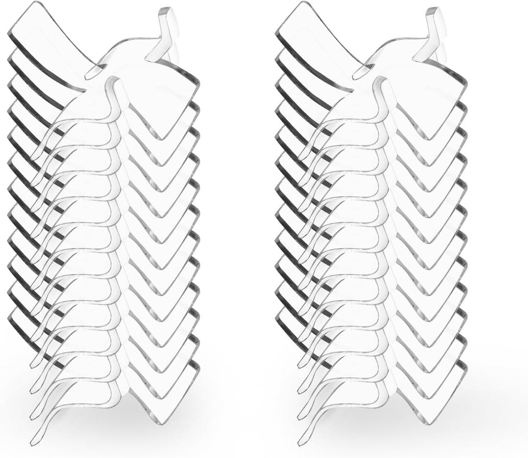 24 Pcs Acrylic Easel Display Stands - Versatile Acrylic Holders for Showcasing Crystal Geodes, Rocks, Minerals and Treasured Collectibles - Small Size