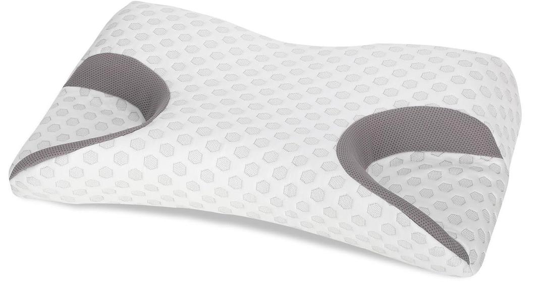 CPAP Pillow for Side Sleeping, Memory Foam Pillow Relief Neck Pain, Cervical Neck Pillow for All CPAP Masks Users to Reduce Air Leaks & Masks Pressure, Neck Support Pillows for Sleeping