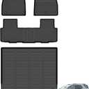Floor Mats & Cargo Liner for Honda Passport 2026, All Weather Automotive TPE Floor Liners Set Anti-Slip Waterproof Accessories (Car Mats+Trunk Mat) Black
