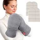 Comfheat Microwavable Heated Gloves for Arthritis Hands Pain Relief, Microwave Hand Warmers Mittens Moist Heat Hand Mitts Gift for Women Men Rheumatoid Arthritis Wrist Pain, Washable