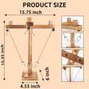 Ring Toss Game for Adults, Wooden Hook and Ring Game, Tabletop & Yard Games for Indoor Outdoor Social Play, Party Games for Family and Friends, Gift Idea