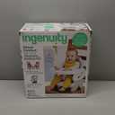 Ingenuity Deluxe Comfort Booster Seat for Kitchen Chair, Compact Fold, Portable, Lightweight, Toddler Booster Seat for Dining Table, from 6 Months to 3 Years  Grey