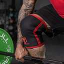 Iron Bull Strength Knee Sleeves for Powerlifting (7mm) - Weightlifting Knee Compression Sleeve for Squats - Knee Brace Support for Gym, Workout, Fitness (X-Large)